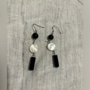 B&W Dangly Earrings